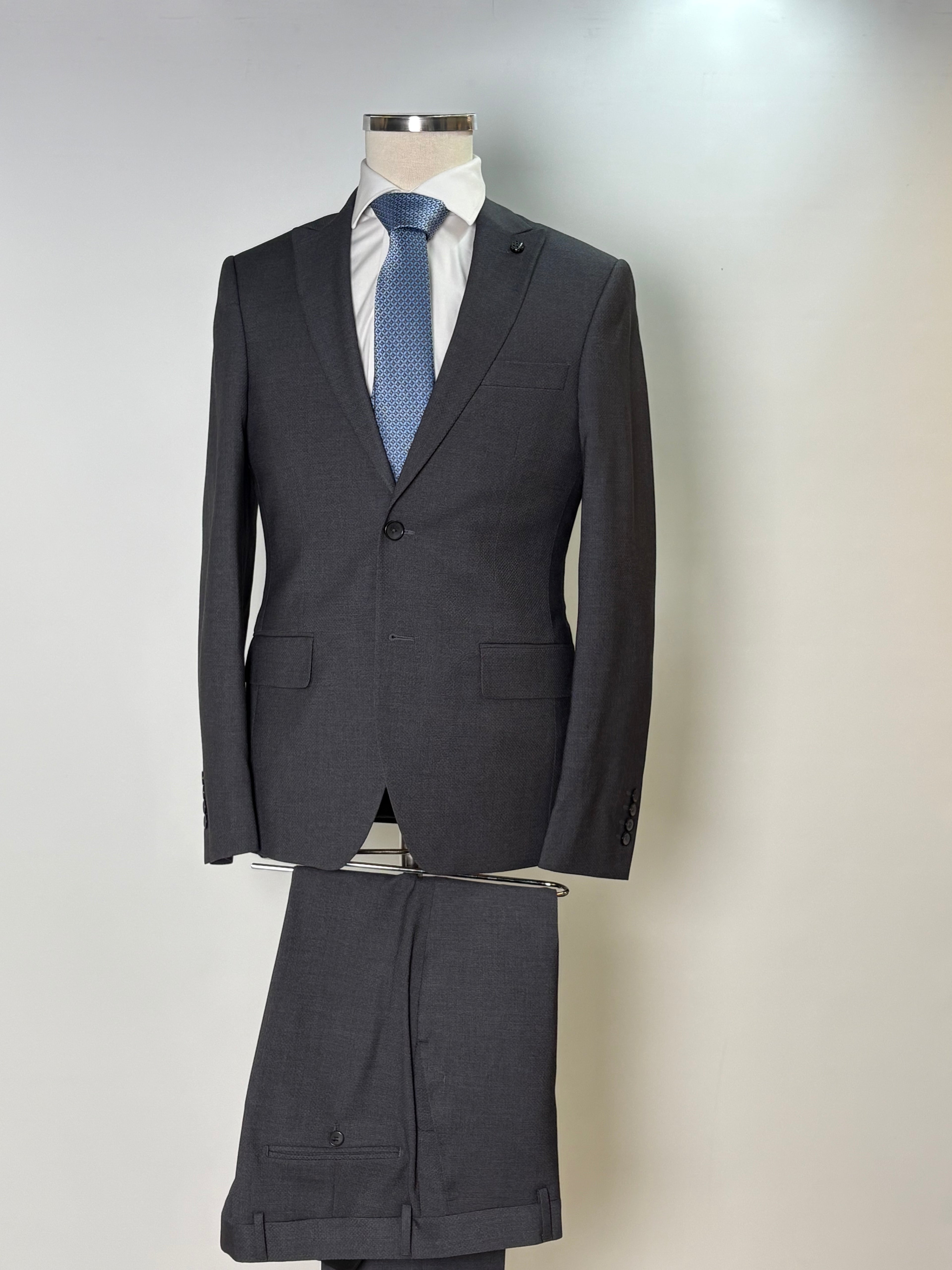 Classic Charcoal Two-Piece Suit