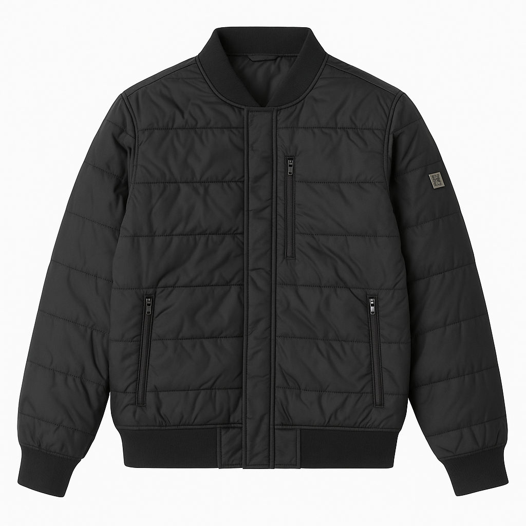 Quilted Bomber Jacket