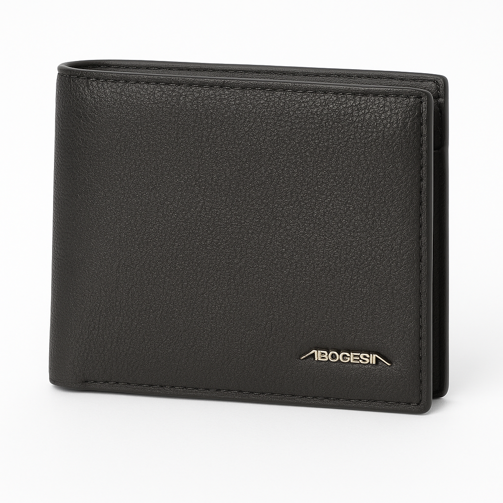 Bogesi Black  Leather Wallet