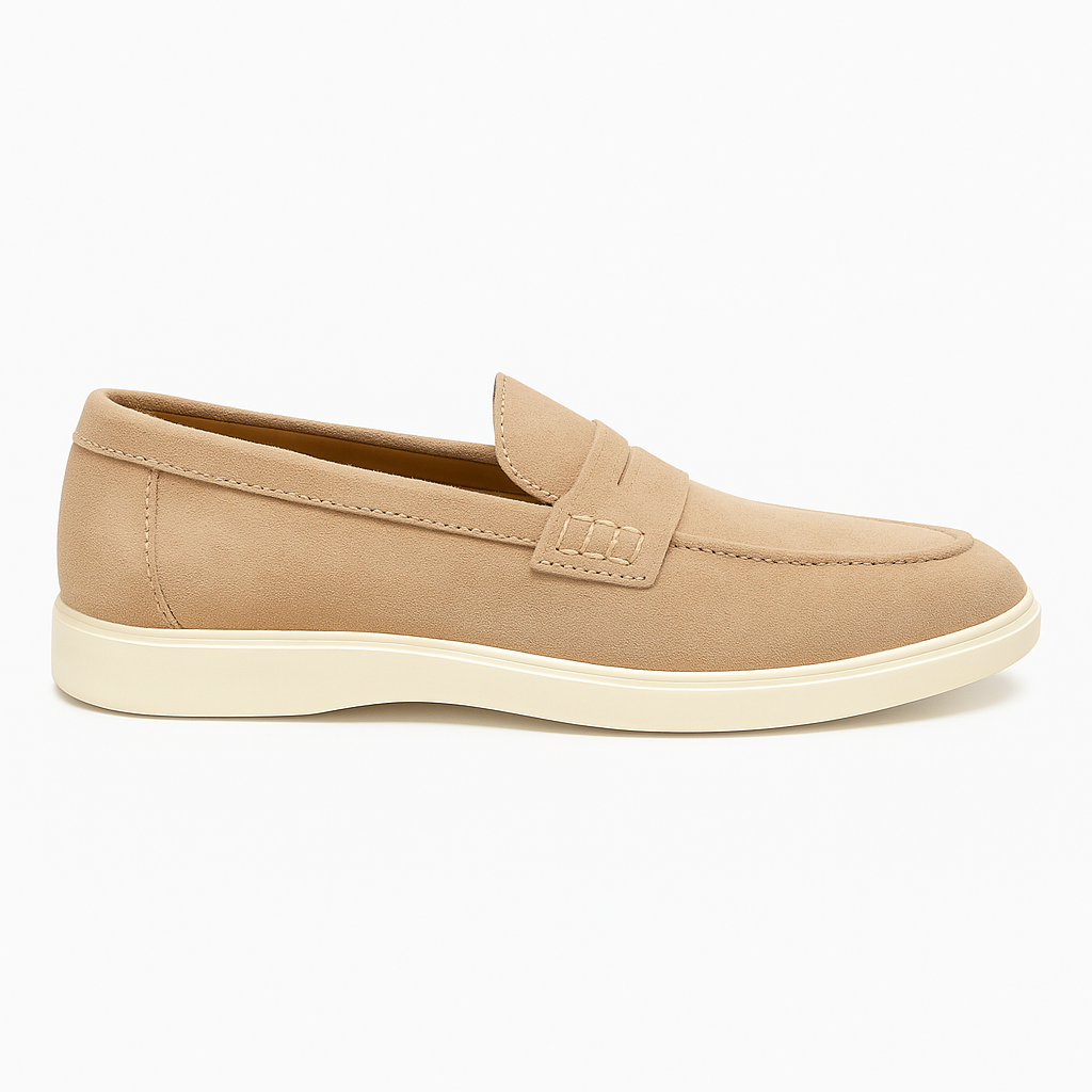 Suede Loafers – White Sole Edition
