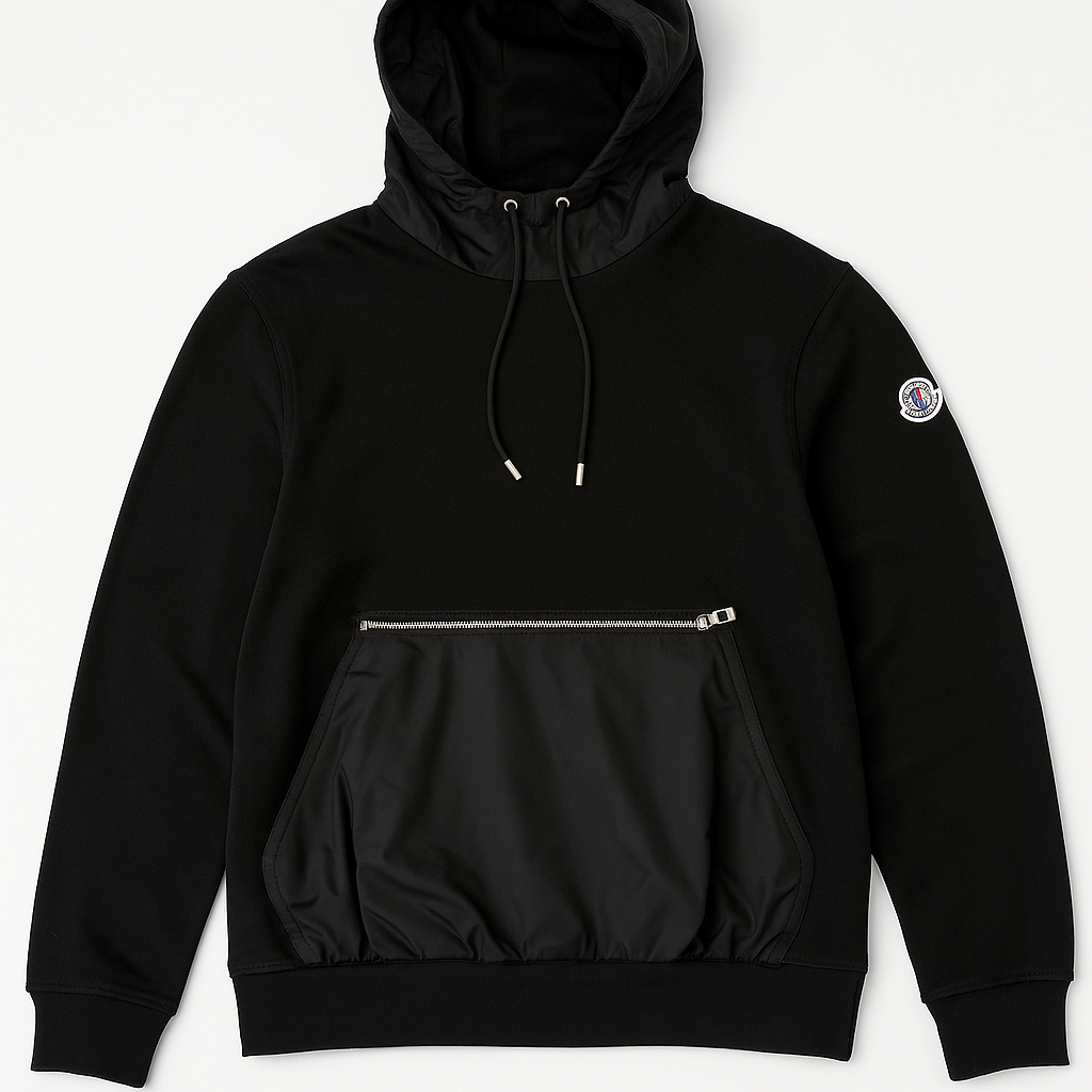 Teal Hooded Sweatshirt with Front Zip Pocket