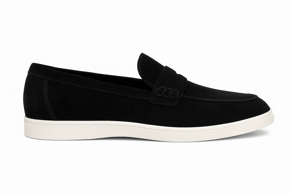 Suede Loafers – White Sole Edition