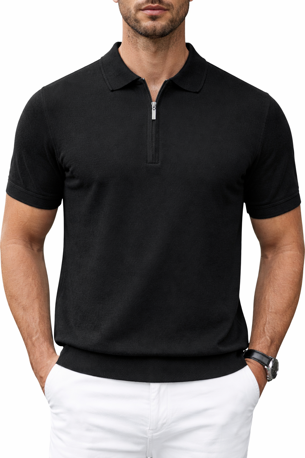 Modern Zip Polo