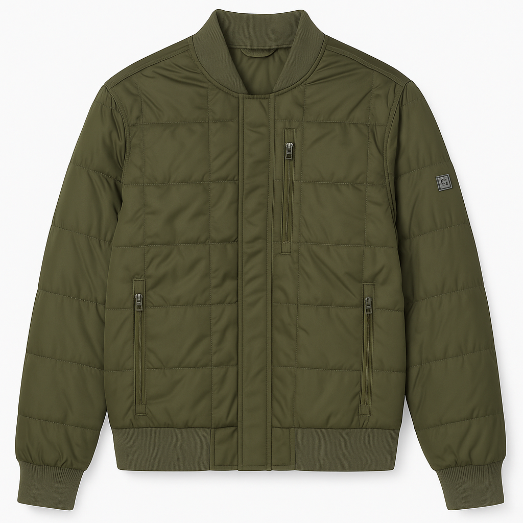 Quilted Bomber Jacket