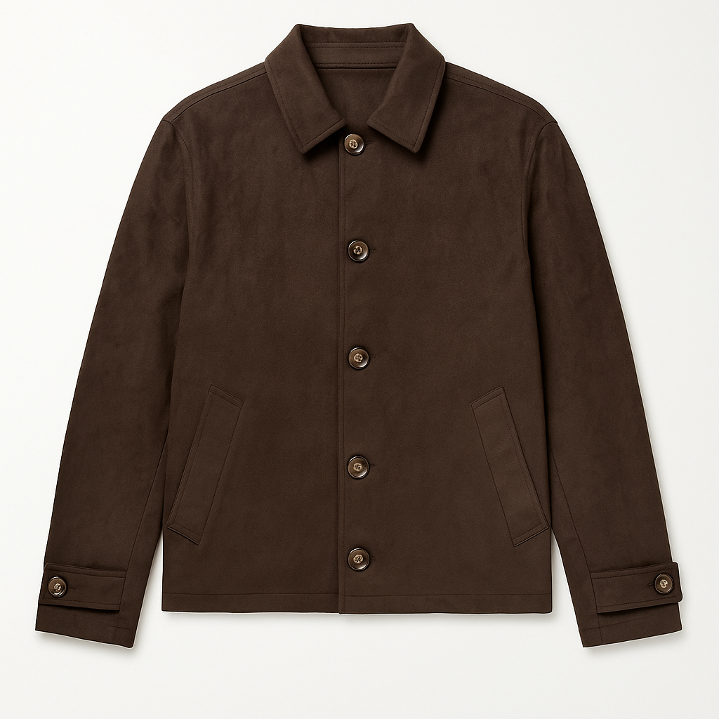 The Suede Button Jacket