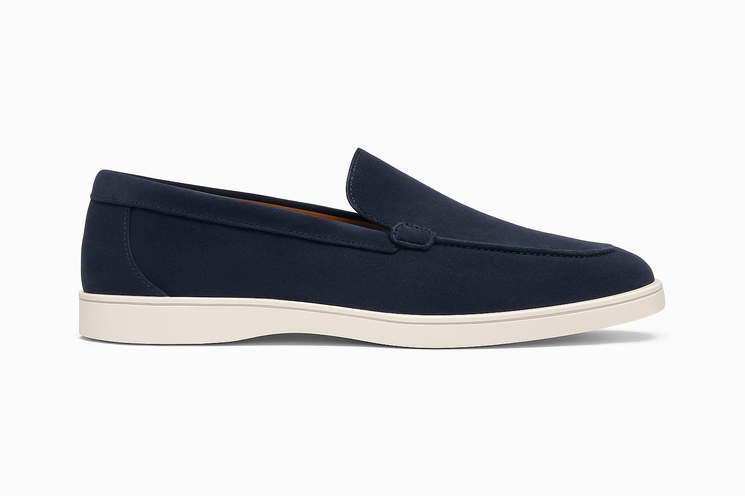 Suede Loafers – White Sole Edition