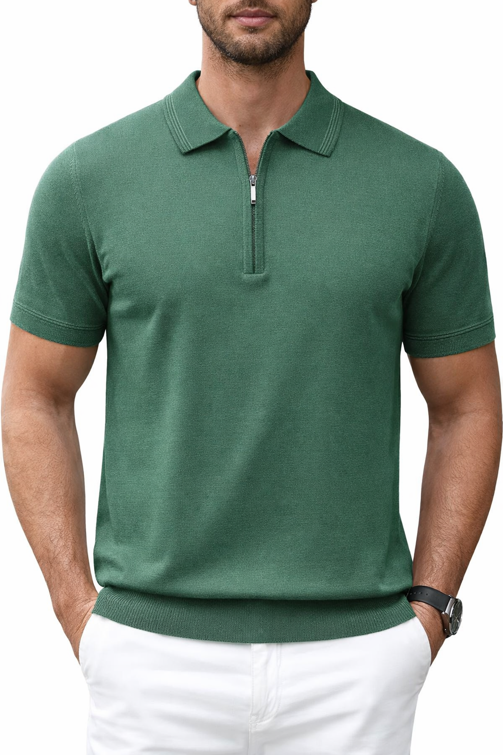 Modern Zip Polo
