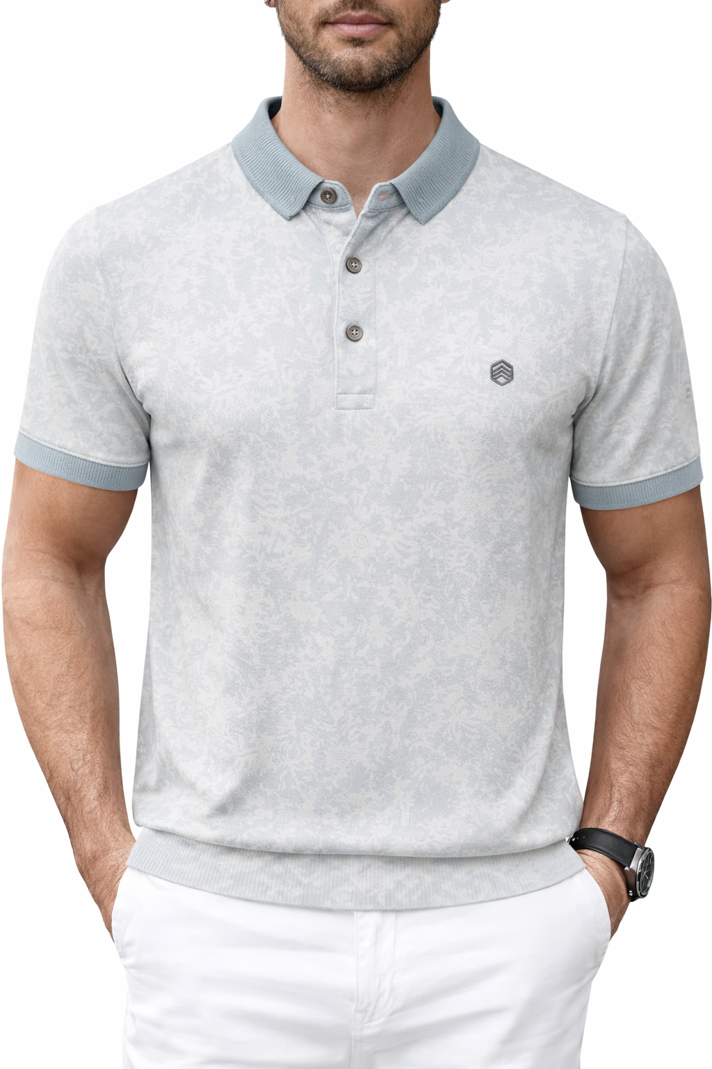 Azure Fade Polo