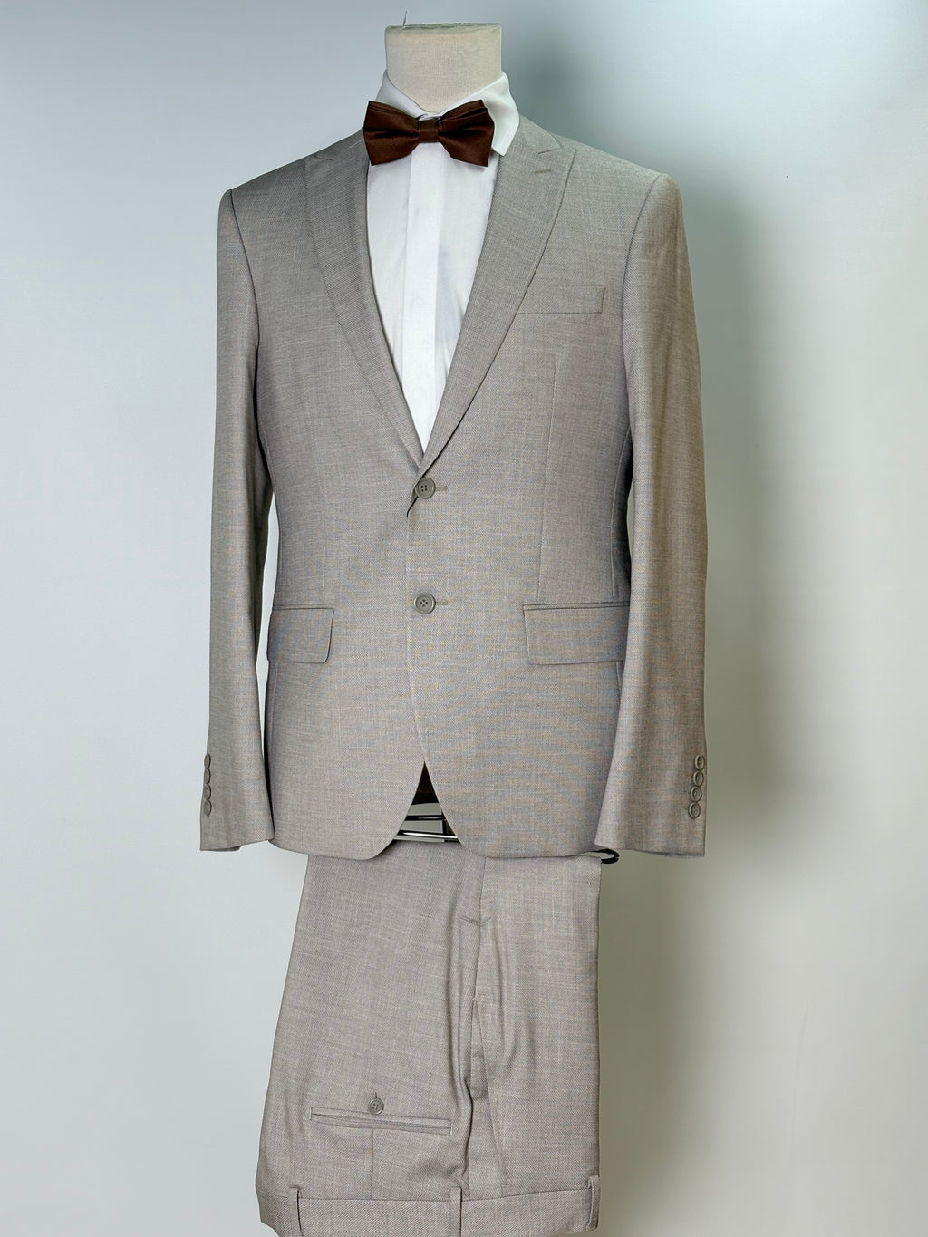 Classic Stone Beige Two-Piece Suit