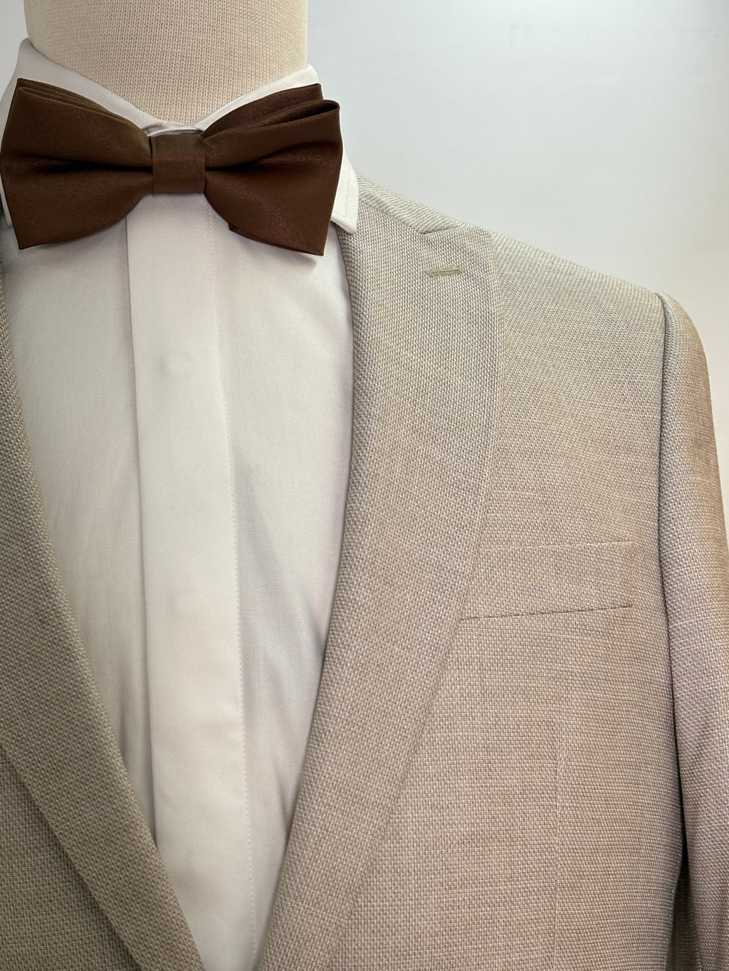 Classic Stone Beige Two-Piece Suit