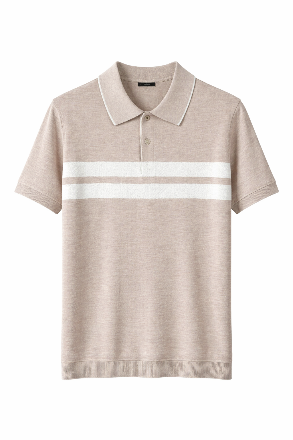 Textured Stripe Knit Polo
