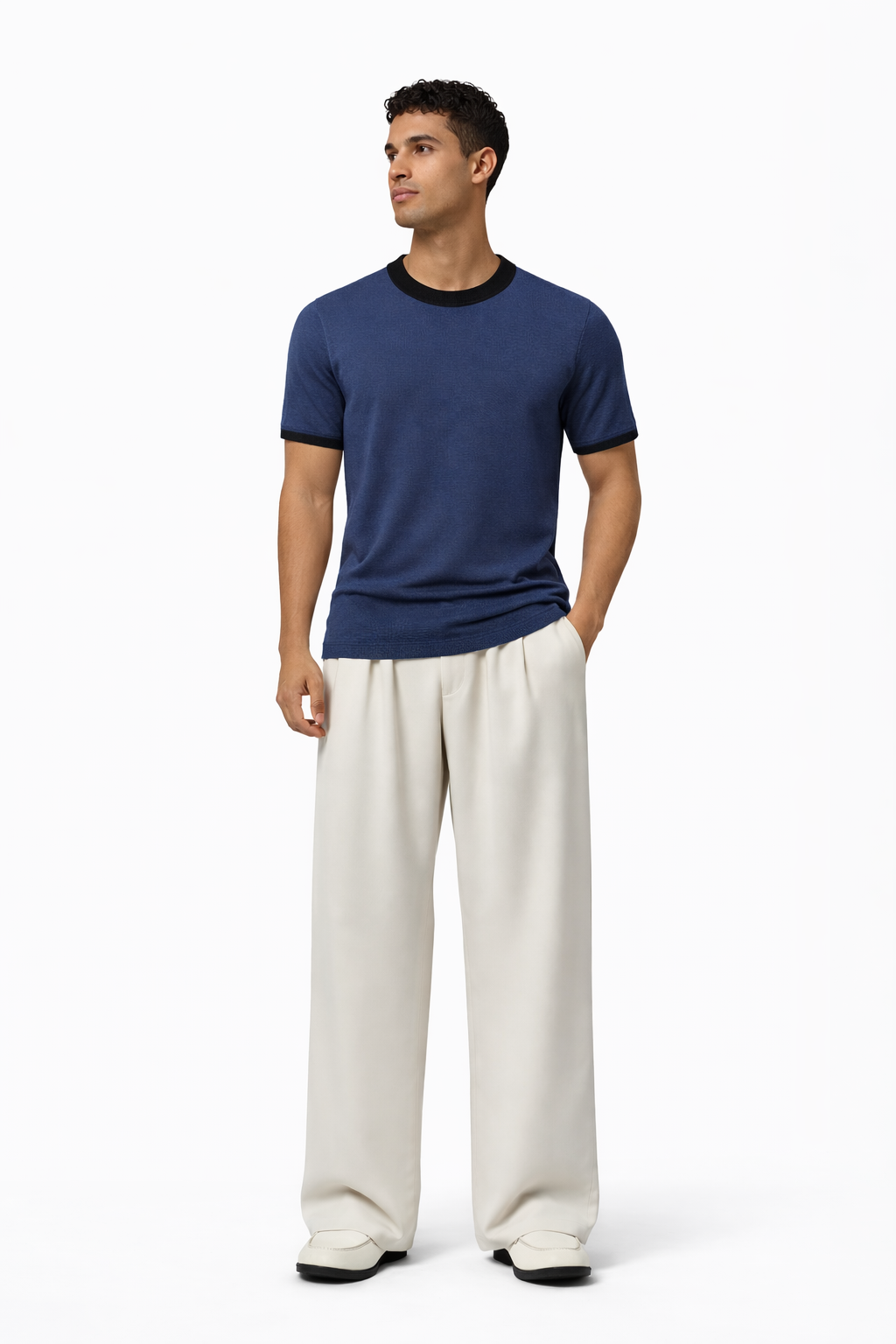 Essential Contrast Collar T-Shirt